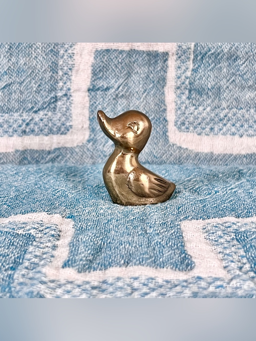 Vintage Brass Duck Figurine